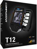 Compustar RF-2WT12SS 3 Mile 2way LCD remote kit | Extra 2Mile LED remote included