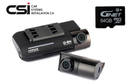 GNET GON 64GB 2CH FHD Dash cam | 60FPS | 160 angle | GPS | WiFi | Cloud | HDR | Parking mode