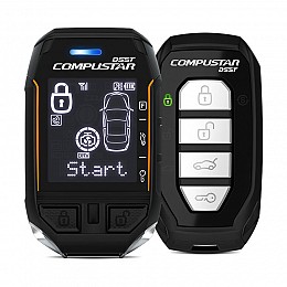 Compustar RF-2WT12SS 3 Mile 2way LCD remote kit | Extra 2Mile LED remote included