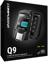 Compustar RF-2WQ9-FM | 2-Way LCD | 3000' Range Remote Kit