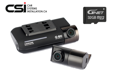GNET GON 32GB 2CH FHD Dash cam | 60FPS | 160 angle | GPS | WiFi | Cloud | HDR | Parking mode