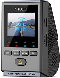 VIOFO A119 Mini Dash Cam 2K 60fps/2.7K 30fps, 5GHz WiFi