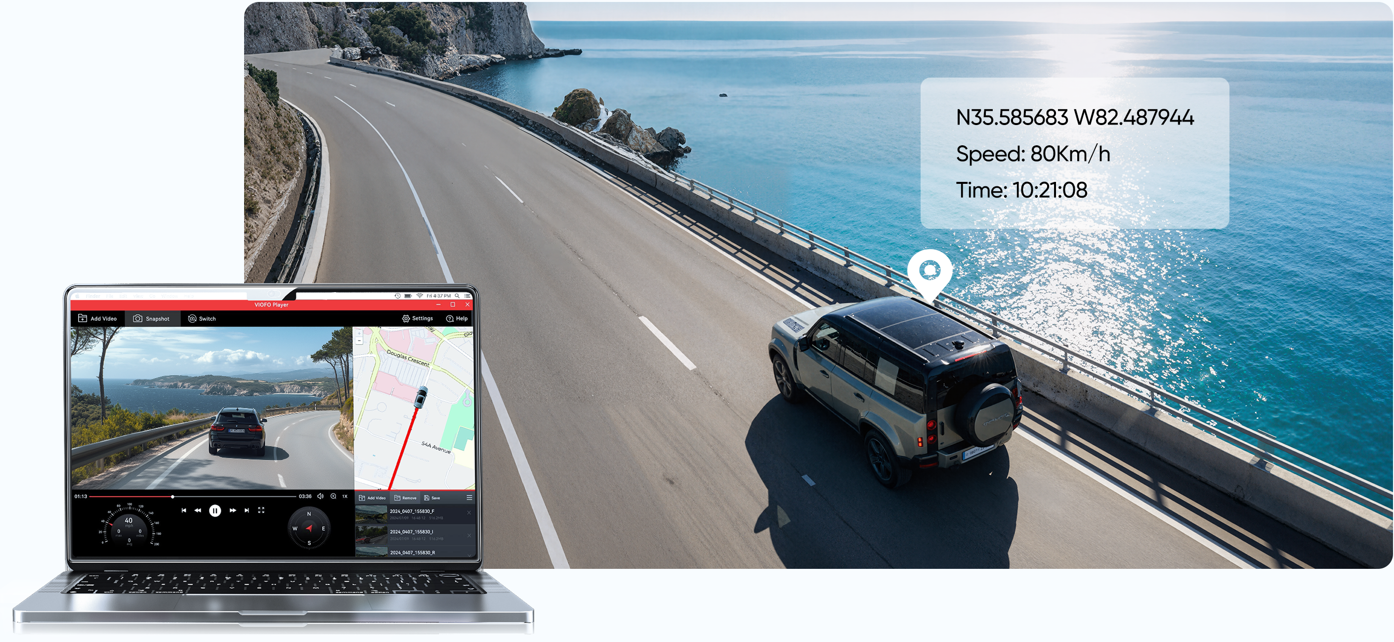 Loop Recording & Auto Emergency Lock
