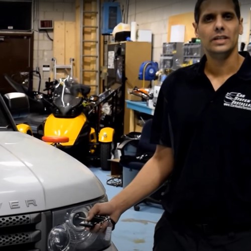 Range Rover backup camera installation