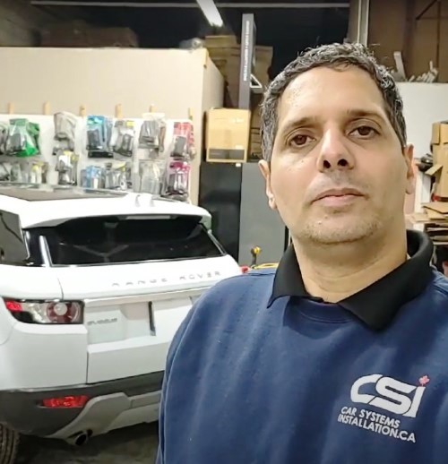 Range Rover dash cam installation