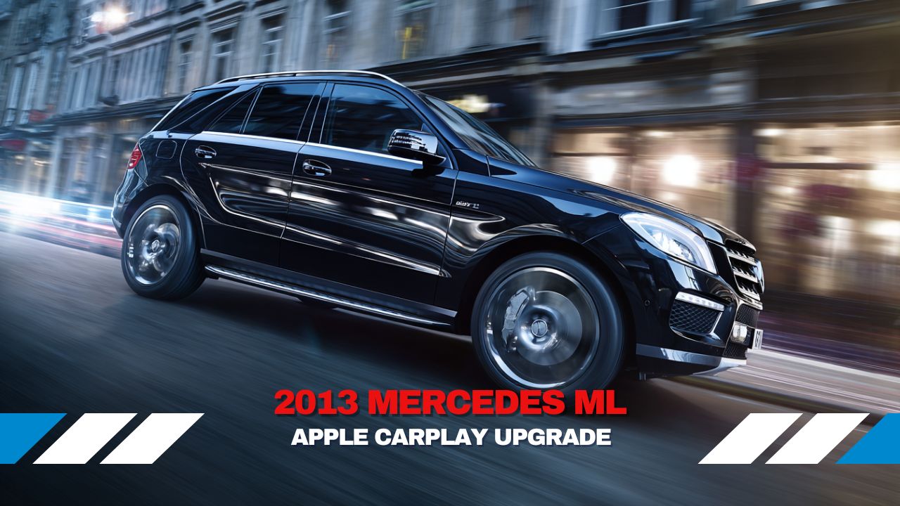 Mercedes ML Apple CarPlay screen with Waze