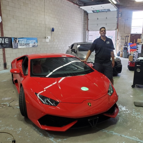 car systems installation Lamborghini